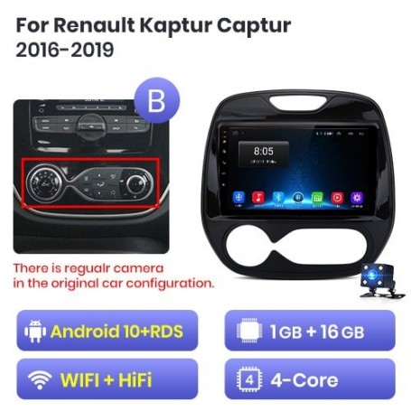 Radio Navegador Android para Renault Kaptur Captur (2016-2019)
