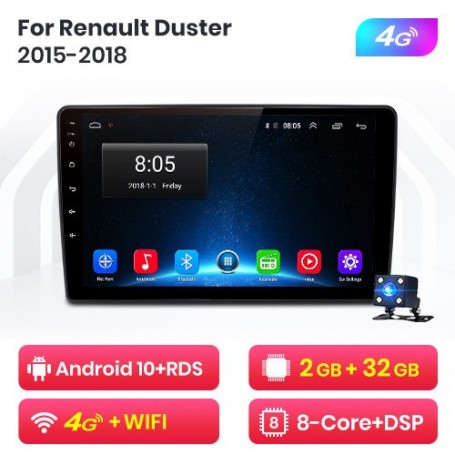 Radio Navegador Android para Renault Dacia Duster (2015-2018)