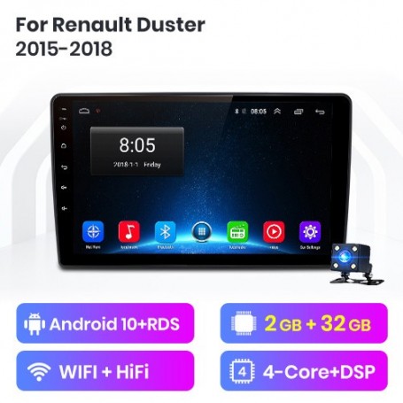 Radio Navegador Android para Renault Dacia Duster (2015-2018)