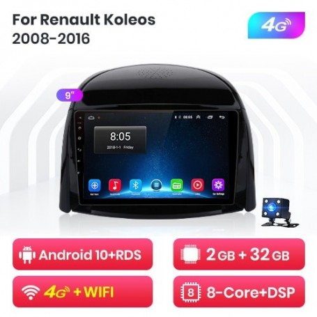 Radio Navegador Android para Renault Koleos (2008-2016)