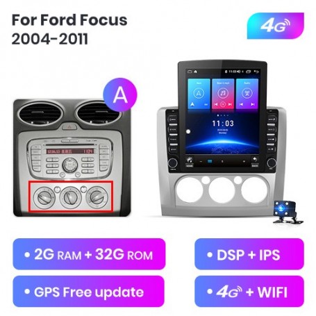 Equipo Multimedia vertical para Ford Focus (2004-2011)