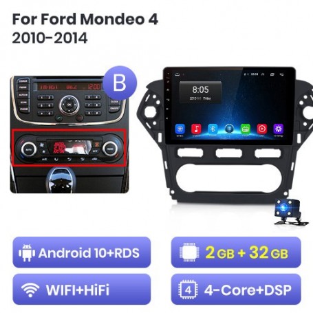 Radio Navegador Android para Ford Mondeo (2010-2014)