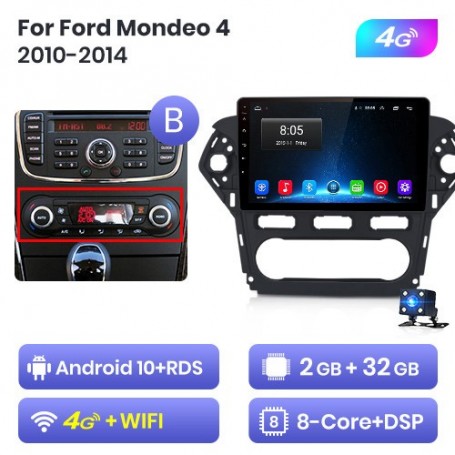 Radio Navegador Android para Ford Mondeo (2010-2014)