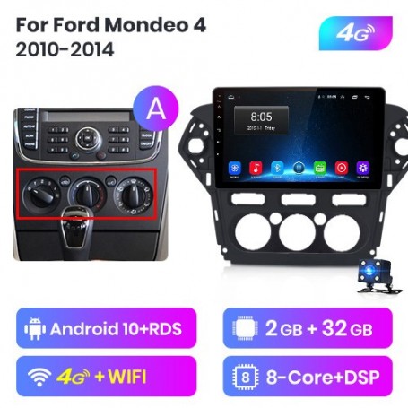 Radio Navegador Android para Ford Mondeo (2010-2014)