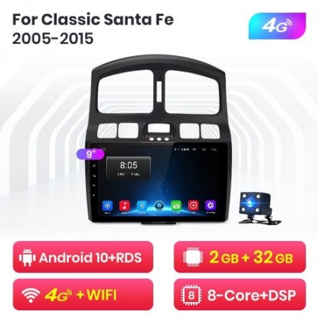 Radio Navegador Android para Hyundai Santa Fe (2005-2015)