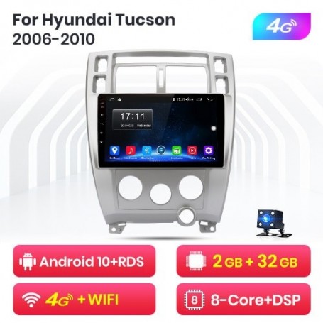 Radio Navegador Android para Hyundai Tucson (2004-2009)