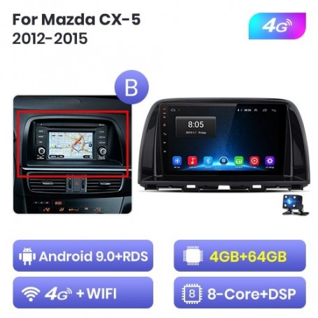 Radio Navegador Android para Mazda CX5 (2012-2015)