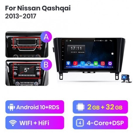 Equipo Multimedia para Nissan Qashqai y X-Trail (2013-2017)