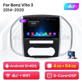 Radio Navegador Android para Mercedes Benz Vito 3 (2014-2020)