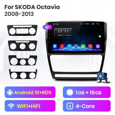 Radio Navegador Android para SKODA Octavia 2 (2008-2013)