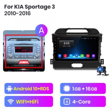 Radio Navegador Android para KIA Sportage 3 (2010-2016)