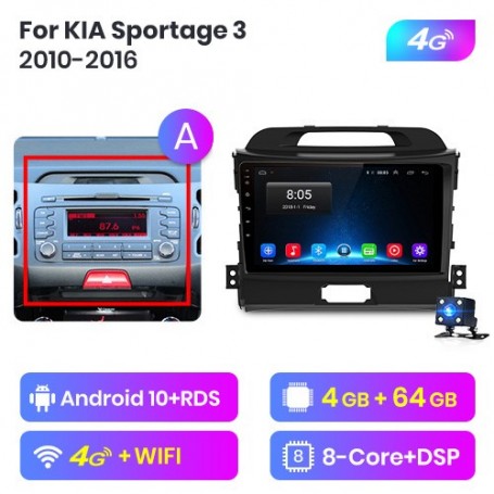 Radio Navegador Android para KIA Sportage 3 (2010-2016)