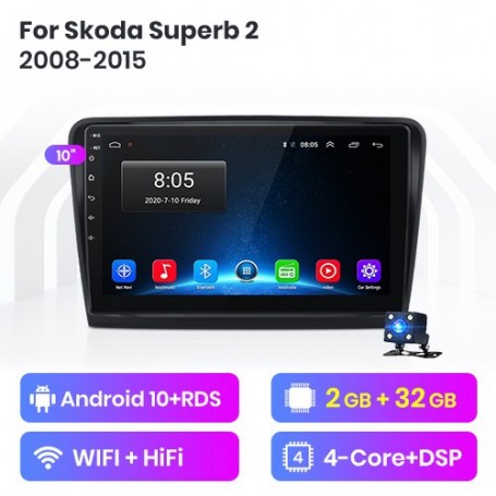 Equipo Multimedia para Skoda Superb 2 (2008-2015)