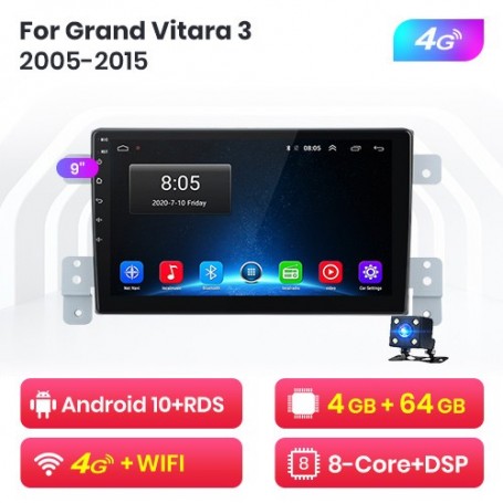 Radio Navegador Android para Suzuki Grand Vitara 3 (2005-2015)