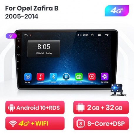 Radio Navegador Android para Opel Zafira B (2005-2014)