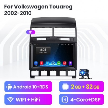 Radio Navegador Android para VW Volkswagen Touareg (2002-2010)