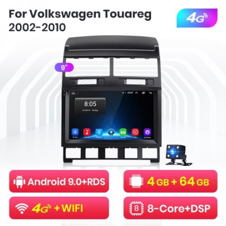 Radio Navegador Android para VW Volkswagen Touareg (2002-2010)