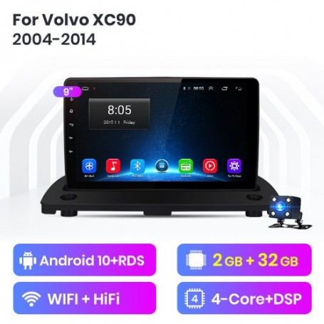 Radio Navegador Android para Volvo XC90 (2004-2014)