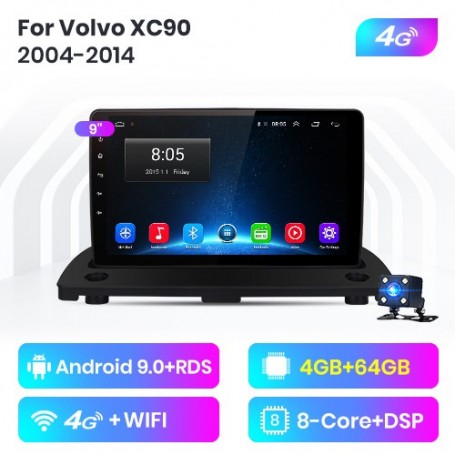 Radio Navegador Android para Volvo XC90 (2004-2014)