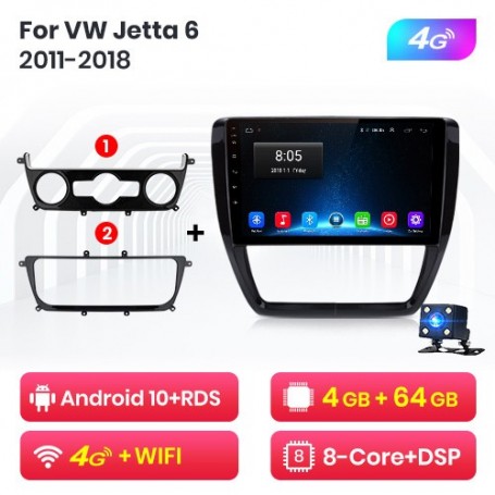 Radio Navegador Android para VW Jetta 6 (2011-2018)