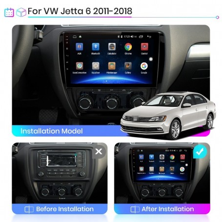 Detectar silencio pasatiempo Equipo Multimedia para VW Jetta 6 (2011-2018) Elección WIFI(2GB 32GB)