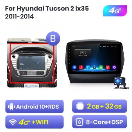 Radio Navegador Android para Hyundai Tucson 2 y IX35 (2009-2015)