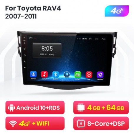 Radio Navegador Android para Toyota Rav4 (2007 - 2011)