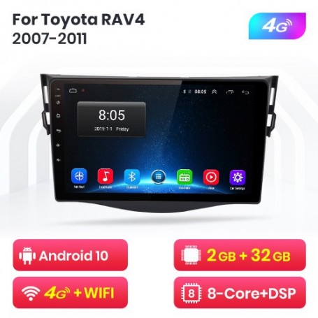 Radio Navegador Android para Toyota Rav4 (2007 - 2011)