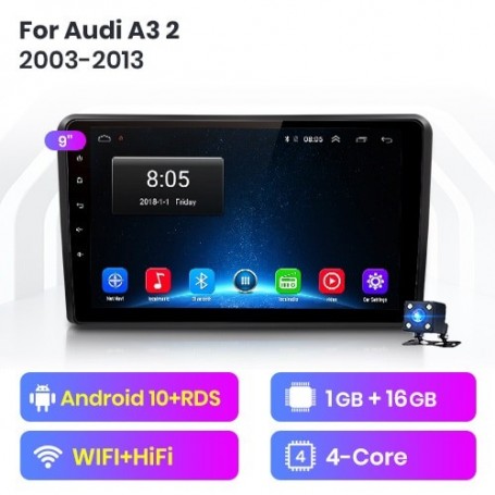 Radio Navegador Android para Audi A3 8P (2003-2013)