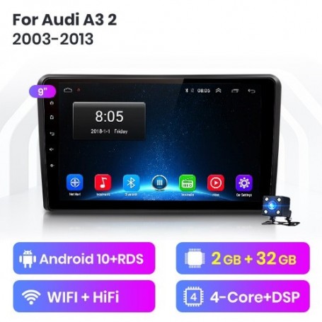 Radio Navegador Android para Audi A3 8P (2003-2013)