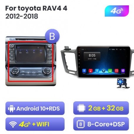 Radio Navegador Android para Toyota RAV4 (2012-2018)