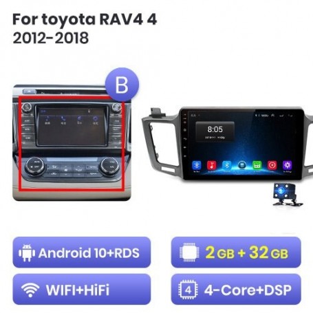 Radio Navegador Android para Toyota RAV4 (2012-2018)