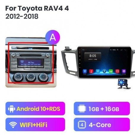 Radio Navegador Android para Toyota RAV4 (2012-2018)
