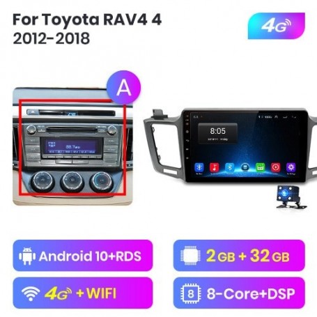 Radio Navegador Android para Toyota RAV4 (2012-2018)