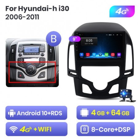 Radio Navegador Android para Hyundai i30 (2006-2011)