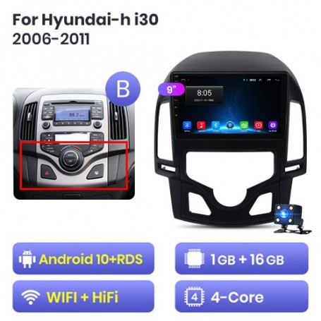Radio Navegador Android para Hyundai i30 (2006-2011)