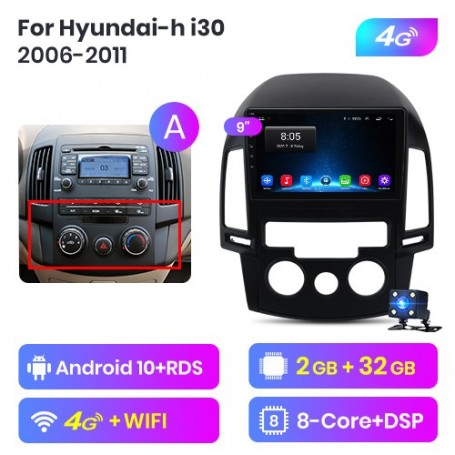 Radio Navegador Android para Hyundai i30 (2006-2011)