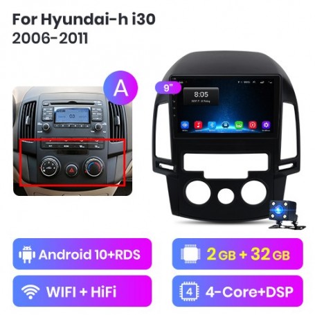 Radio Navegador Android para Hyundai i30 (2006-2011)
