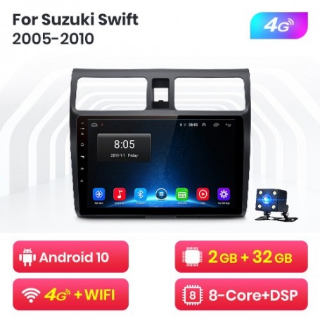 Radio Navegador Android para Suzuki Swift (2005-2010)