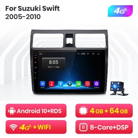 Radio Navegador Android para Suzuki Swift (2005-2010)