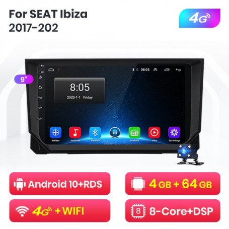 Radio Navegador Android para Seat Ibiza (2017-2020)