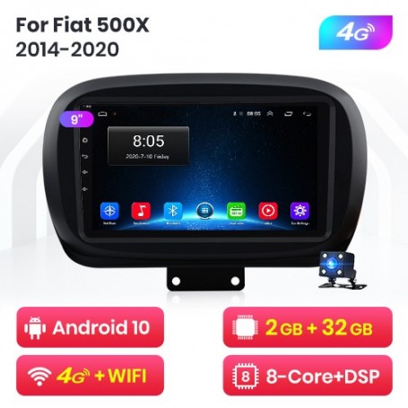 Radio Navegador Android para Fiat 500X (2014-2020)