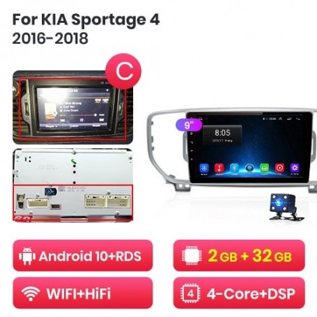 Radio Navegador Android para Kia Sportage 4 (2016-2018)
