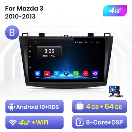 Radio Navegador Android para Mazda 3 (2004-2013)