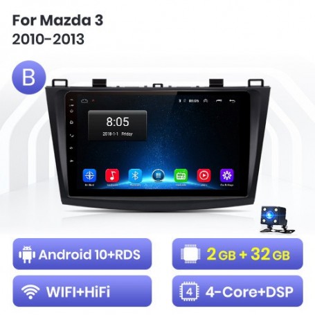 Radio Navegador Android para Mazda 3 (2004-2013)