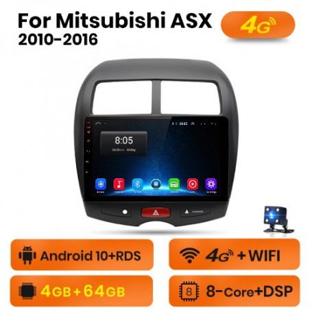 Radio Navegador Android para Mitsubishi ASX 1 (2010-2016)
