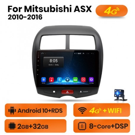 Radio Navegador Android para Mitsubishi ASX 1 (2010-2016)