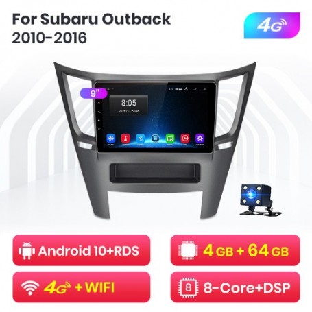 Radio Navegador Android para Subaru Outback (2010-2016)