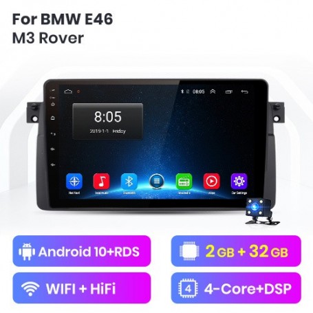 Radio Navegador Android para BMW E46 Coupe / M3 / Rover (1998 - 2006)