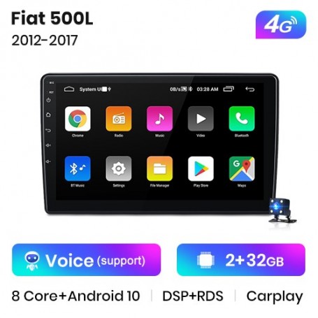 Radio Navegador Android para Fiat 500L (2012-2017)